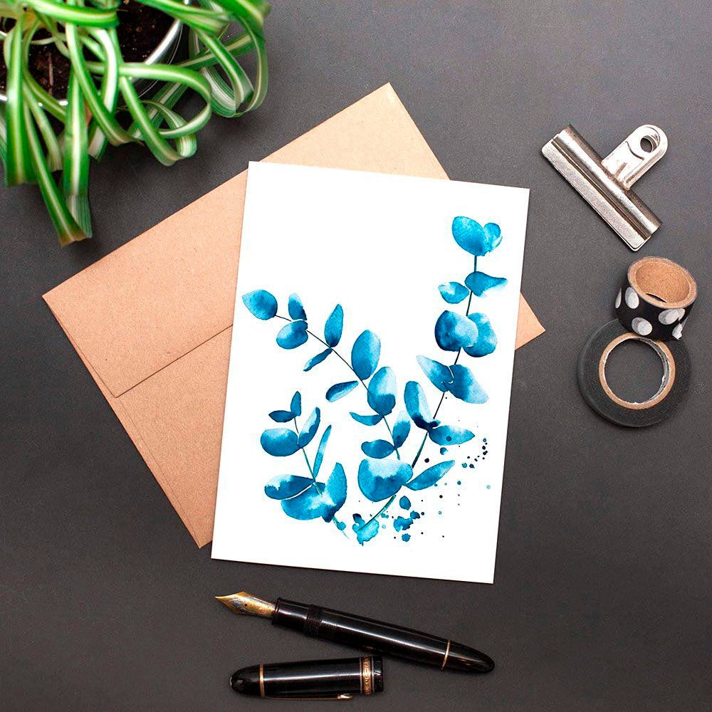 Carte de souhait Eucalyptus