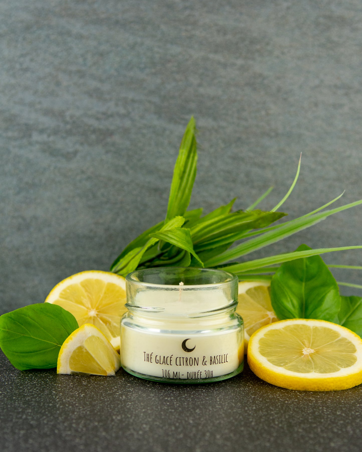 Thé glacé citron et basilic